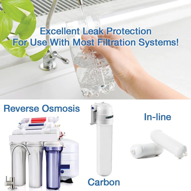 Filtration Warehouse 1/4", 3/8", or High Flow Leak Stop Valve, Automatic Water Shut Off Valve, Leak Detector, Leak Protection for Reverse Osmosis to Full Flow Under Sink Water Filters (1/4" 1-Pack) - Image 5